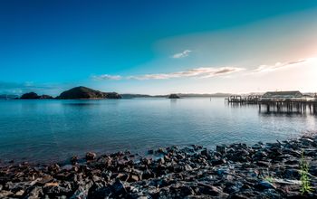 Sunrise in New Zealand Paihia Beach
