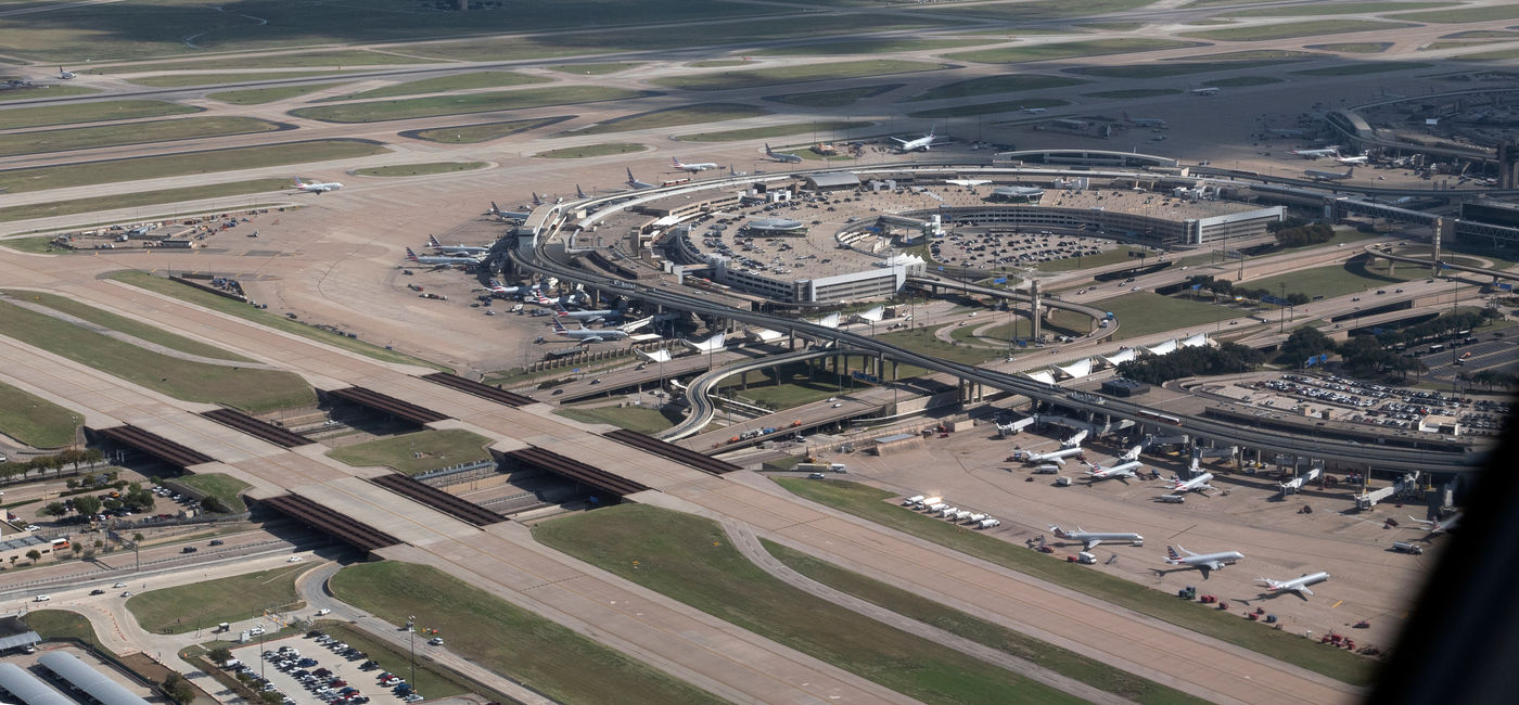 Image: Aerial view of Dallas Fort Worth International Airport. (Photo Credit: Dietlinde DuPlessis/Adobe)
