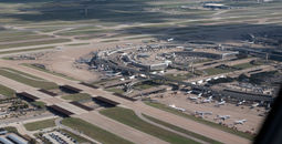 Aerial view of Dallas Fort Worth International Airport