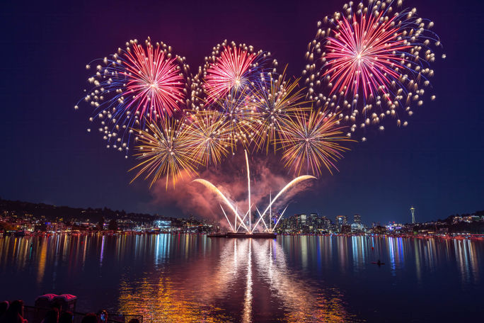 Visit seattle, seattle, independence day, fireworks, 4th of july