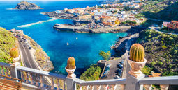 Landscape with Garachico town of Tenerife, Canary Islands, Spain