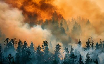 Wildfire in British Columbia