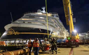 Disney Wonder in drydock