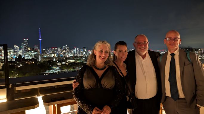 L–R: Jen Mallia, Natasha Lair-McKenty, Ken Shapiro and Bert Archer of TravelPulse Canada/Quebec L–R: Jen Mallia, Natasha Lair-McKenty, Ken Shapiro and Bert Archer of TravelPulse Canada/Quebec