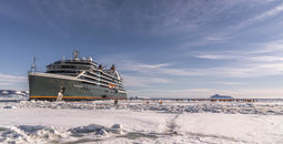 Seabourn Venture naming ceremony in Antarctica.