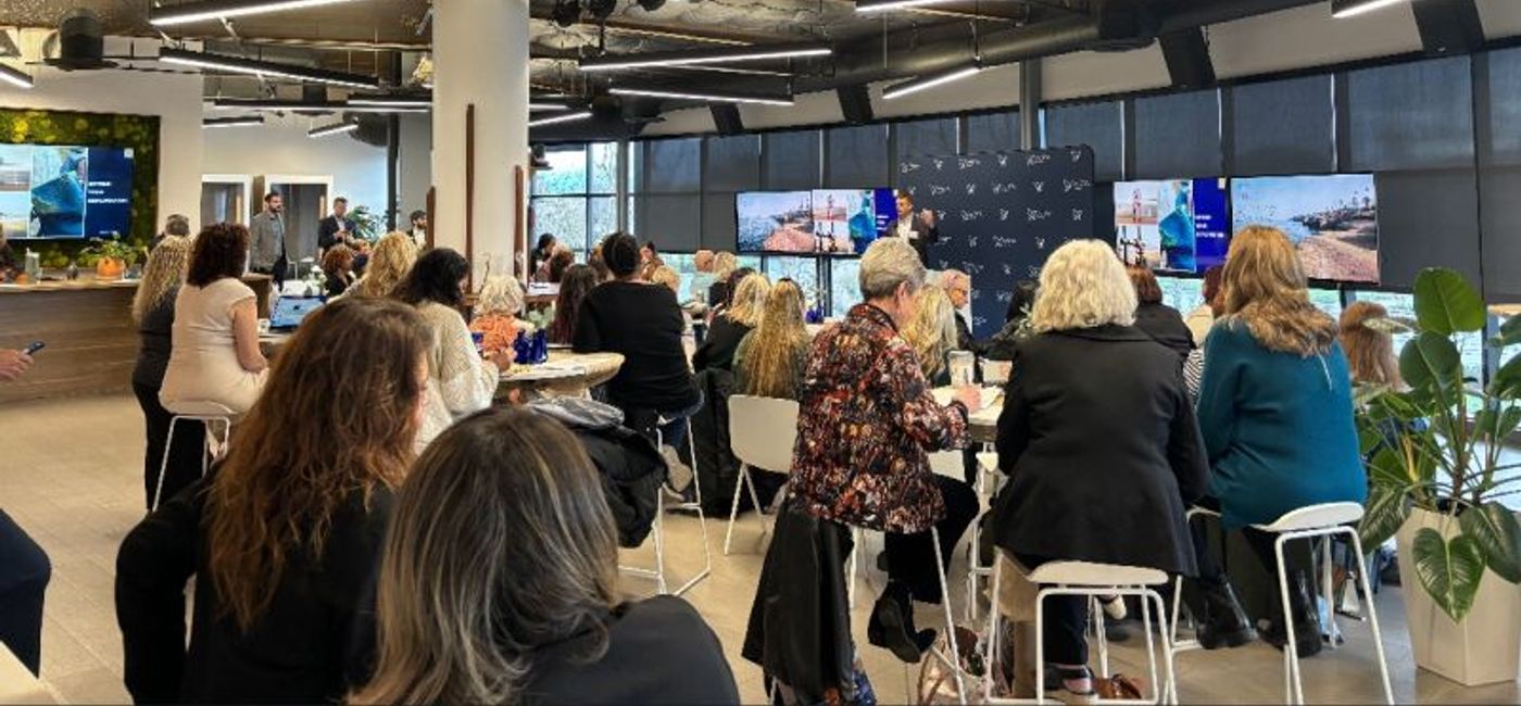 Image: Supplier presentation during the Avoya Regional at the Innovation Center in San Marcos, CA. (Photo Credit: Avoya Travel)