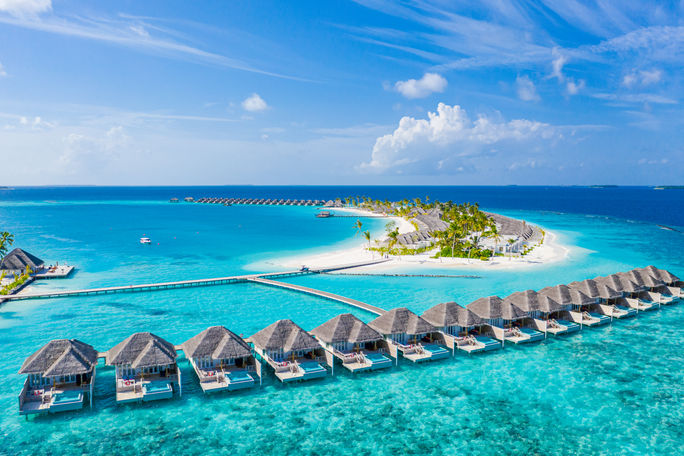 An island resort in The Maldives.