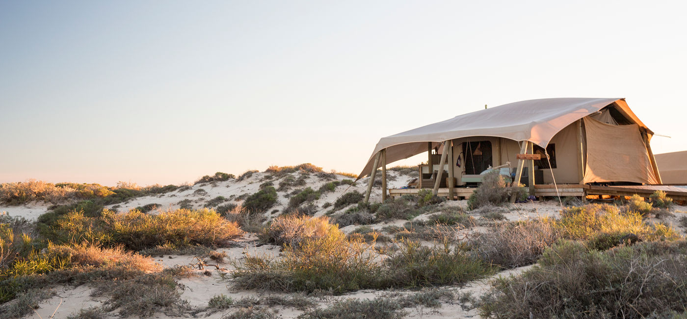 Image: Sal Salis Ningaloo Reef, a Journey Beyond accommodation. (Photo Credit: Journey Beyond)