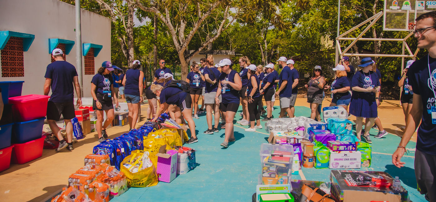 Image: At last years Kindness Conference, attendees raised more than $13,000 for El Delirio, a rural Maya village in the Riviera Maya. (Photo Credit: Apple Leisure Group)