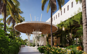 Entrance to the new W Punta Cana, Adult All-Inclusive in the Dominican Republic.
