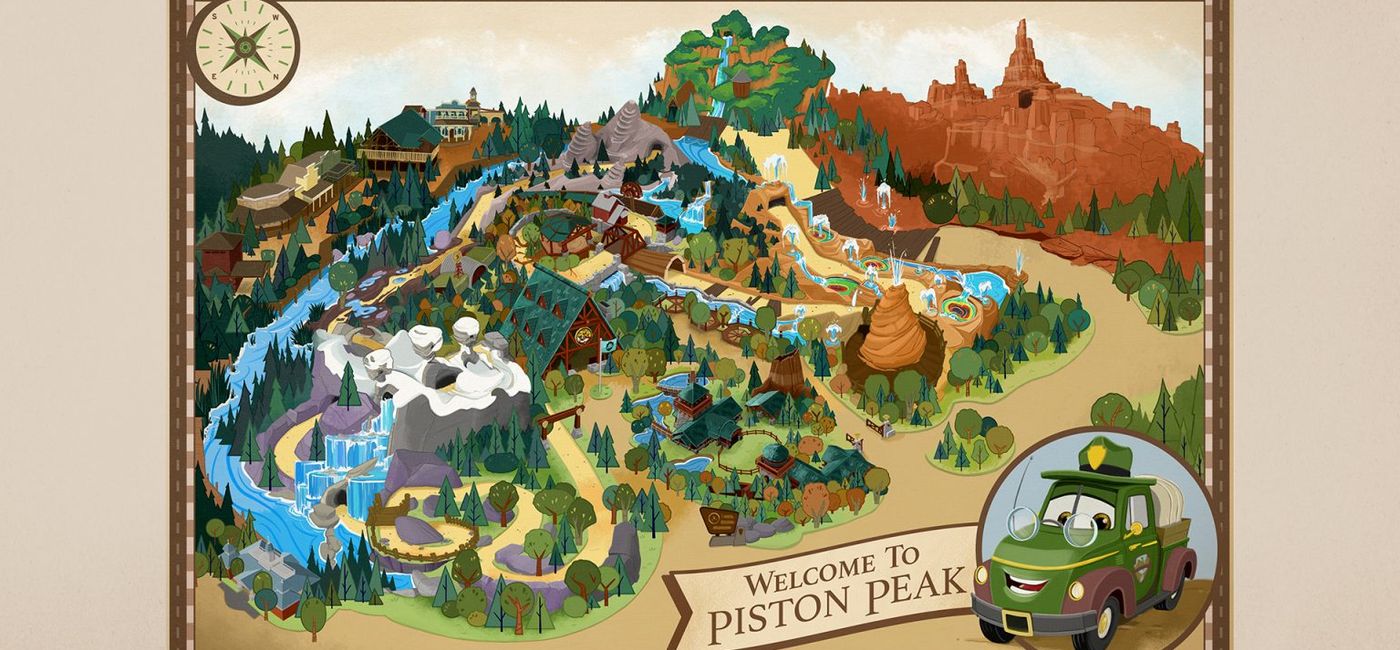 Image: Rendering of Magic Kingdom's Piston Peak National Park (Photo Credit: Walt Disney World)