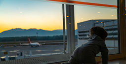 Baby at airport, plane, child, toddler, infant