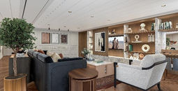 A rendering of an Owner's Suite aboard Oceania Sonata