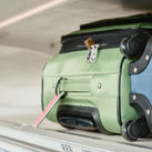 Overhead bin on an airplane