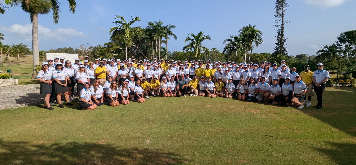 Photo: Attendees for the 22nd annual Sandals Travel Advisor Golf Tournament (Photo Credit: Eric Bowman)