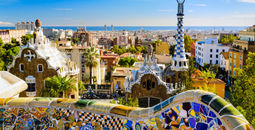 Park Guell in Barcelona, Spain