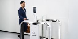 Clear biometric screening gate