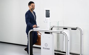 Clear biometric screening gate