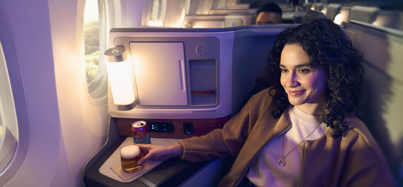 Image: Alaska Airlines' new International Business Class suites. (Photo Credit: Alaska Airlines)