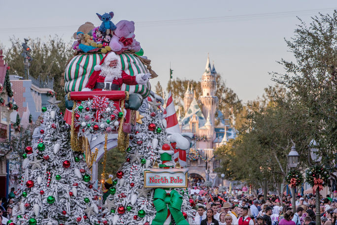 'A Christmas Fantasy' Parade at Disneyland Park.