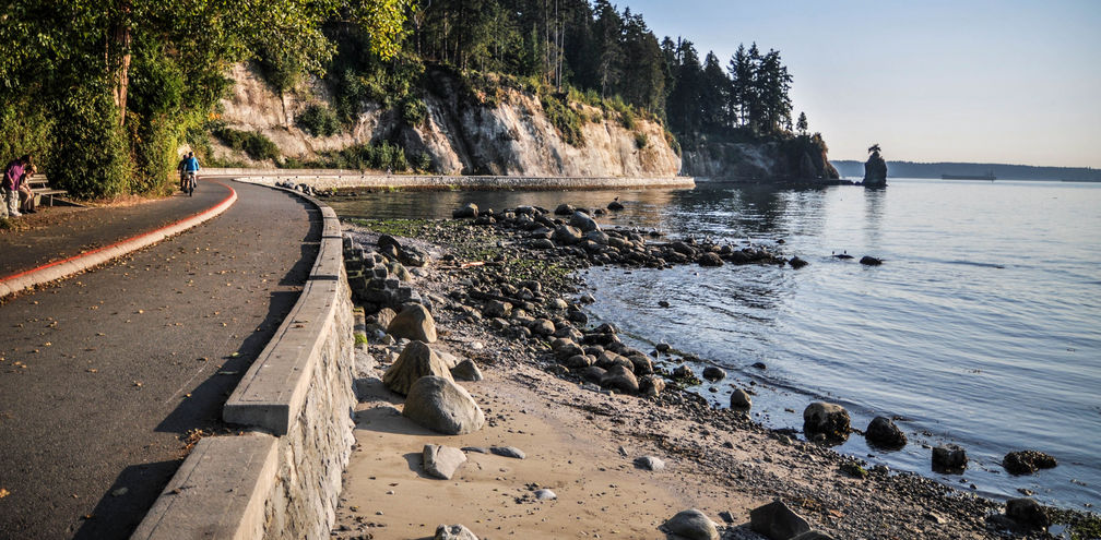 Stanley Park Seawall in Vancouver, British Columbia
