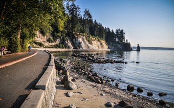 Stanley Park Seawall in Vancouver, British Columbia
