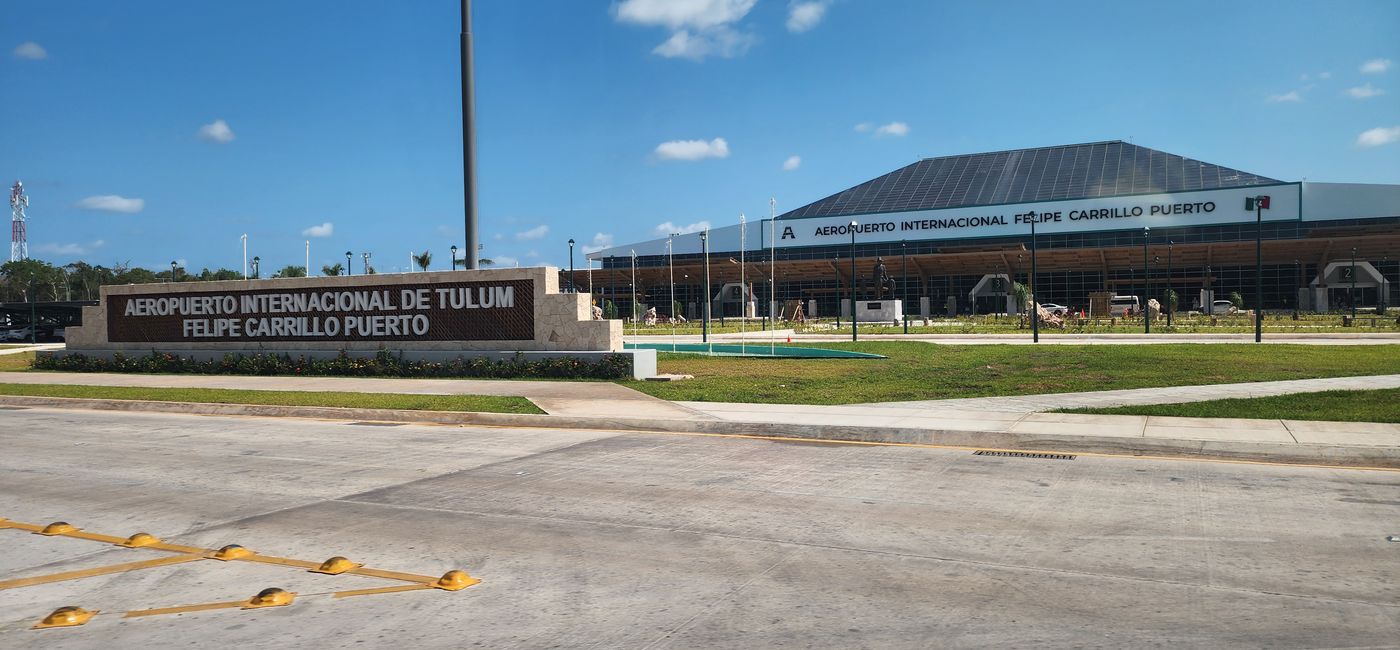 Image: Exterior view of Tulum's New Felipe Carrillo Puerto International Airport. (Photo Credit: Northstar Travel Group/Laurie Baratti)