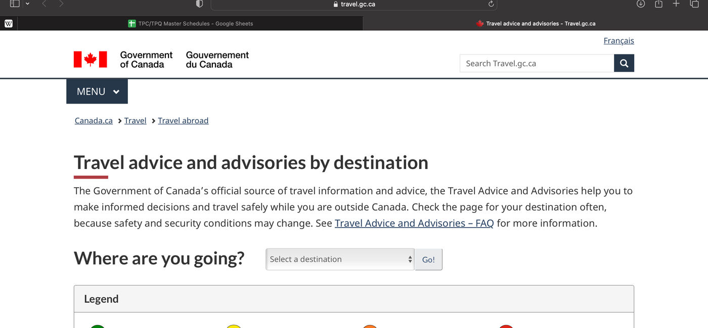 Image: The Canadian government maintains a travel advisory update to help Canadians make good travel decisions. (Photo Credit: Bruce Parkinson)