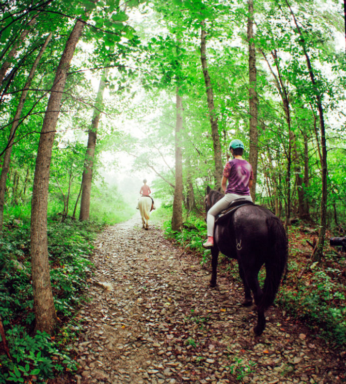Horseback riding at Nemacolin