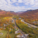 Kancamagus Highway through Lincoln, New Hampshire