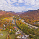 Kancamagus Highway through Lincoln, New Hampshire