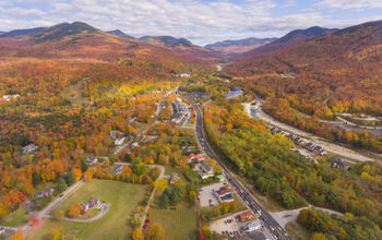 Kancamagus Highway through Lincoln, New Hampshire
