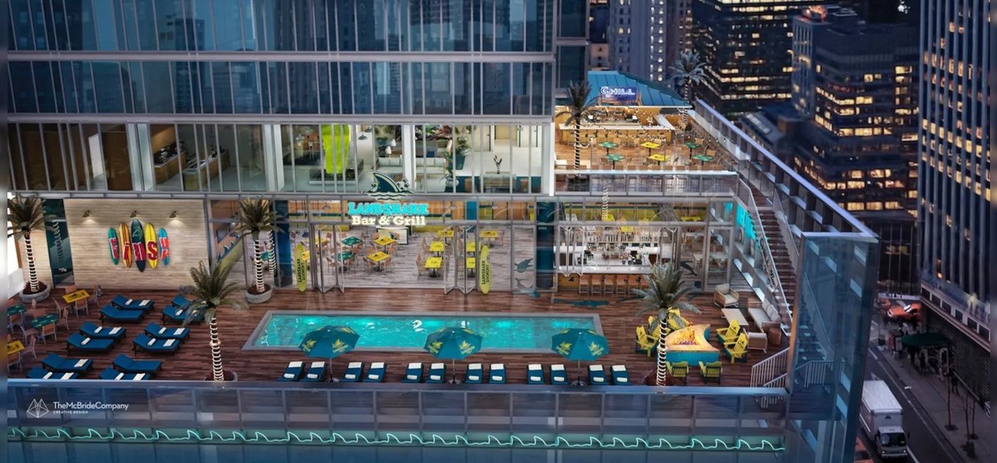 Image: Margaritaville Times Square rendering. (photo via Margaritaville Media License) (The McBride Company)