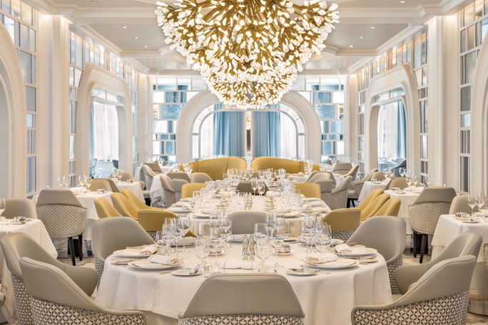The Grand Dining Room of the Oceania Allura The Grand Dining Room of the Oceania Allura