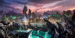 Artist rendering of Villains Land at Magic Kingdom Park