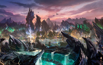 Artist rendering of Villains Land at Magic Kingdom Park