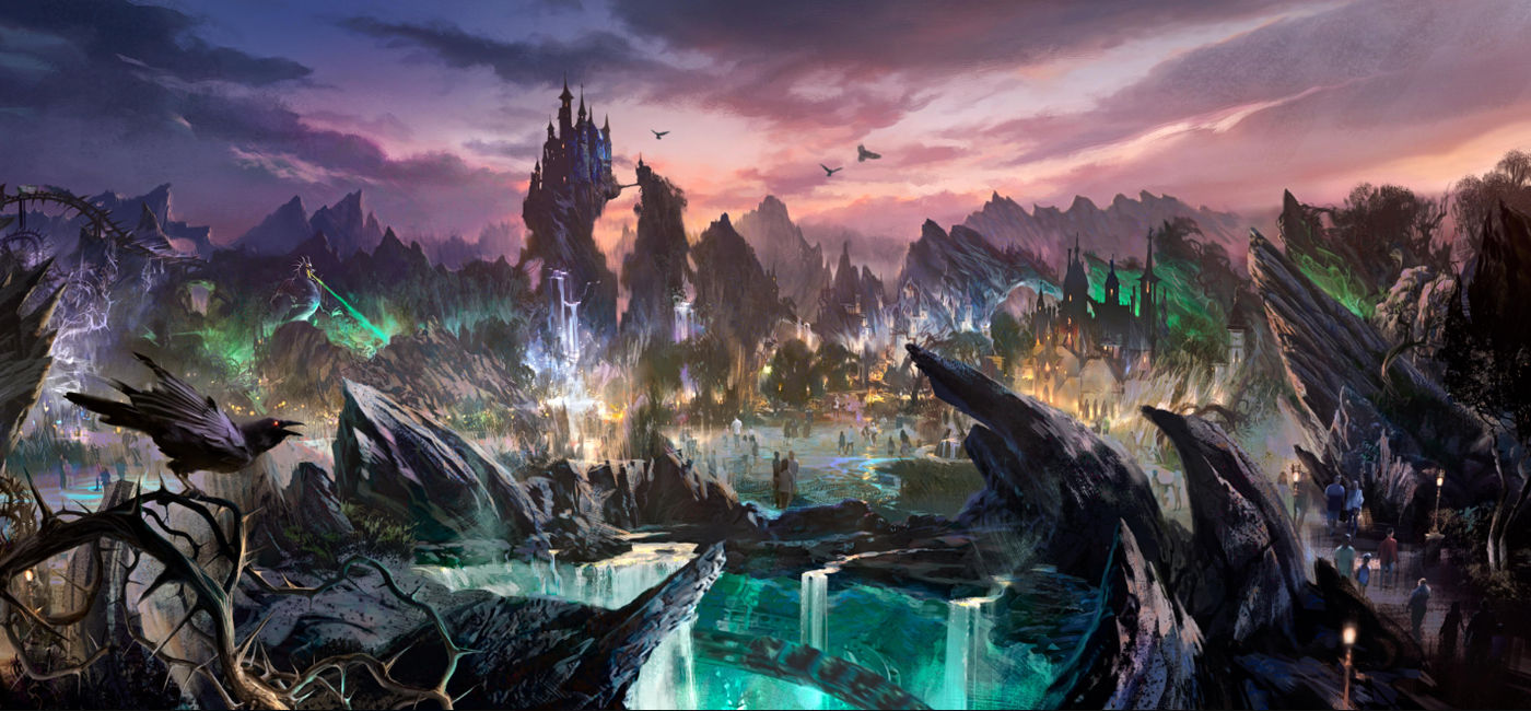 Image: Artist rendering of Villains Land at Magic Kingdom Park. (Photo Credit: Disney)