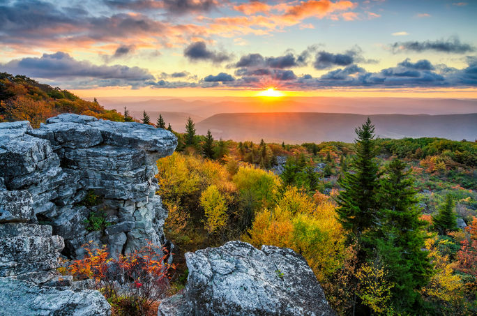 Scenic sunrise, Dolly Sods, West Virginia Scenic sunrise, Dolly Sods, West Virginia