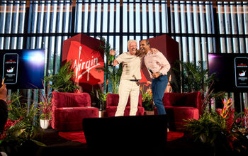 The Los Angeles finale delivered Virgin Voyages signature flair, complete with a Champagne-soaked entrance by Sir Richard Branson