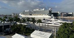 Princess Cruises' Sun Princess docked in Fort Lauderdale, Florida.
