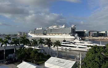 Princess Cruises' Sun Princess docked in Fort Lauderdale, Florida.