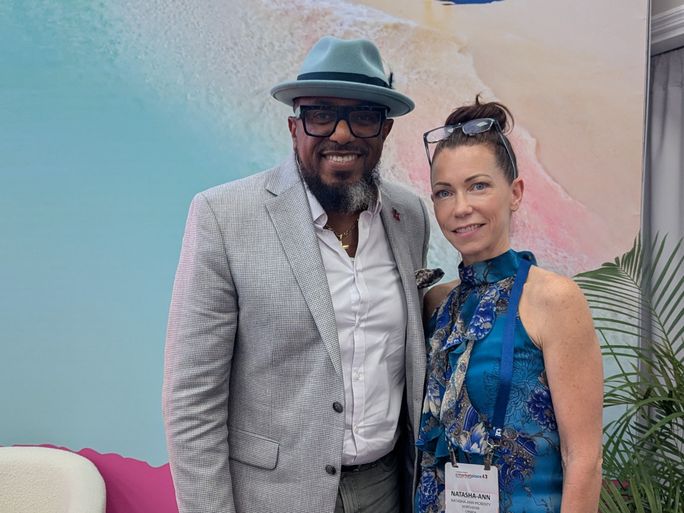 Colin C. James, CEO, ABTA with Natasha Lair-McKenty, managing editor, TravelPulse Canada