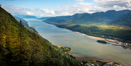 Mountain landscape in Juneau, Alaska