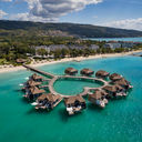 Over-the-Water Bungalows at Sandals South Coast, Whitehouse, Jamaica.