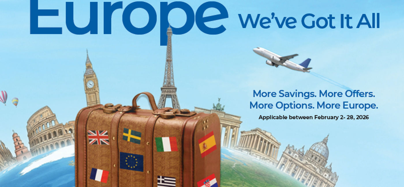 Image: The "Europe: We've Got it All" promotion runs through February. (Photo Credit: TravelBrands)