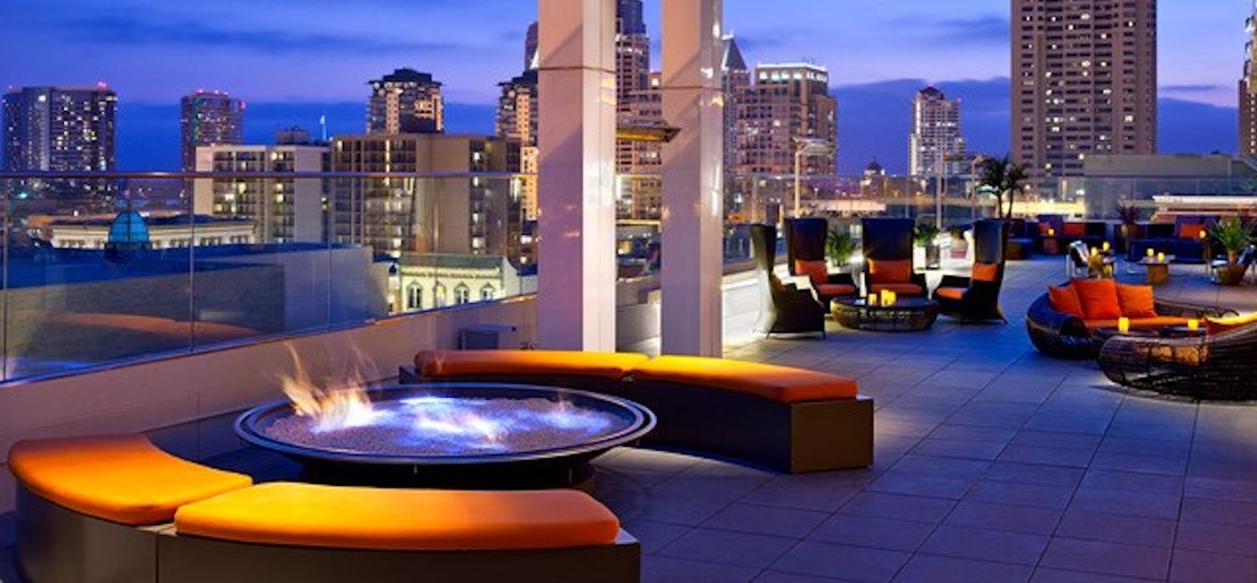 Image: Rooftop area at Andaz San Diego, part of World of Hyatt. (Photo Credit: Hyatt)