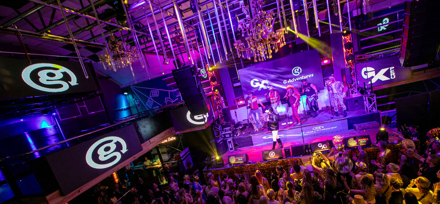 Image: The Village People performed at the GX Summit's closing party. (Photo Credit: G Adventures)