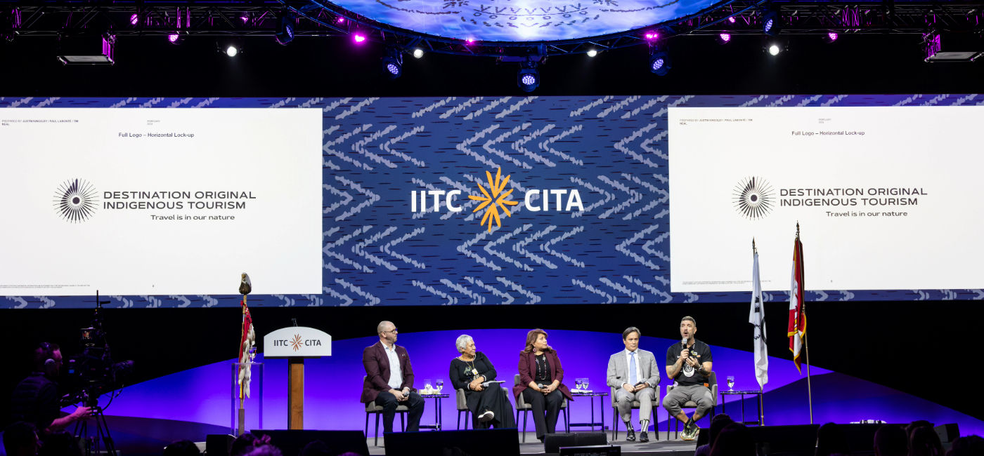 Image: Members of the three Indigenous tourism organizations announced the launch of DO-IT during the International Indigenous Tourism Conference. (Photo Credit: Destination Original Indigenous Tourism)