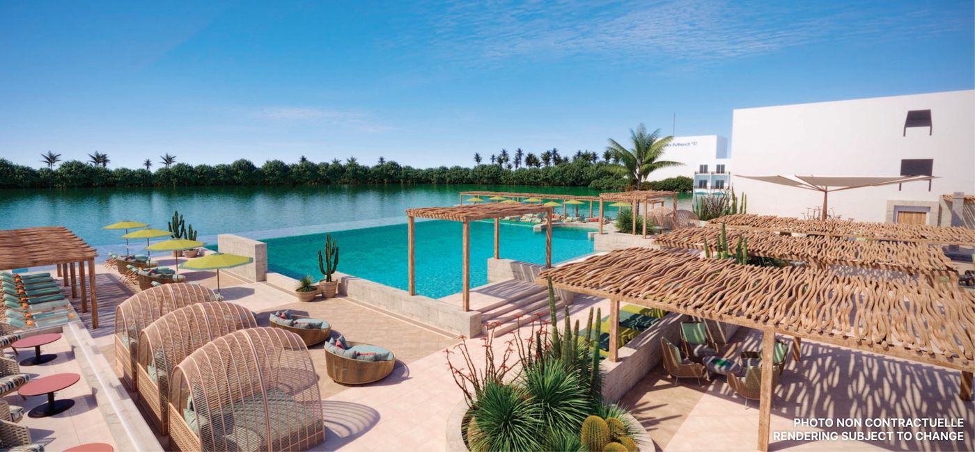 Image: A rendering of the new infinity pool. (Source: Club Med)