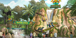 Rendering of Busch Garden Tampa Bay's new realm, Wild Oasis.